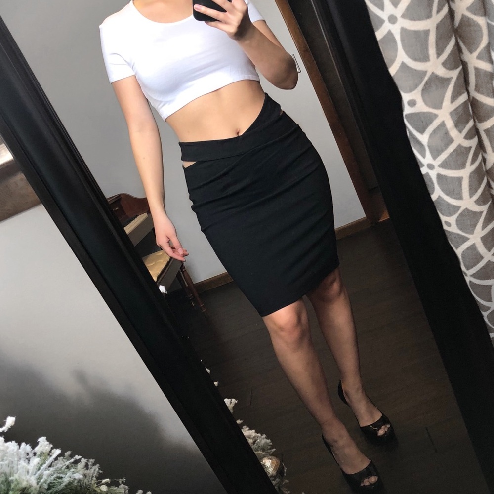 Cut-Out Bodycon Skirt